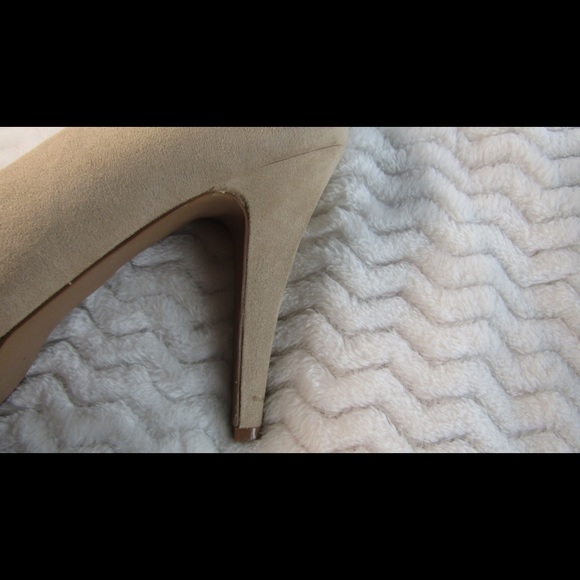 Maurice's Taupe Suede Platform Heels - Picture 7 of 8